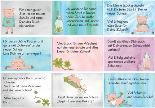 Kaertchen Zum Abschied Aus Der Grundschule Zaubereinmaleins Designblog